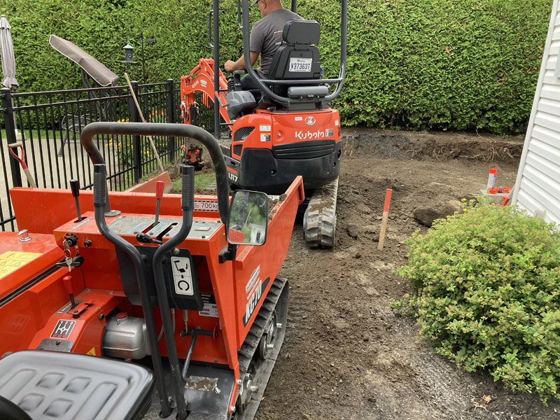 Mini-excavation résidentielle à Granby et Estrie – Vert Pelouse